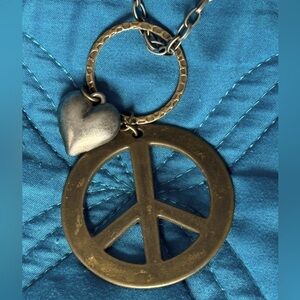 Long Chain Big Charm Necklace